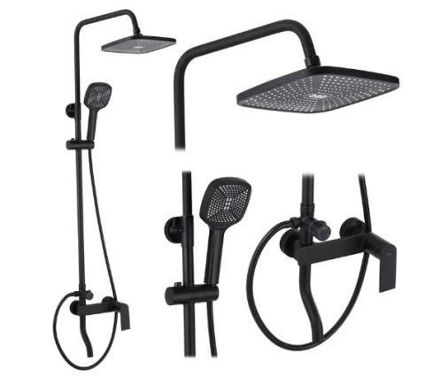 ZESTAW NATRYSKOWY MY1902-77B STORM CZARNY ZESTAW NATRYSKOWY MY1902-77B STORM CZARNY