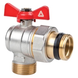 Zawór kulowy do rozdzielacza z półśrubunkiem PN10 1'' (DN25) TRINNITY