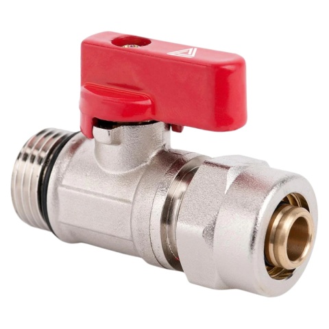 Zawór mini do rozdzielaczy ze złączką do PEX PN10 1/2'' (DN15) TRINNITY Zawór mini do rozdzielaczy ze złączką do PEX PN10 1/2'' (DN15) TRINNITY