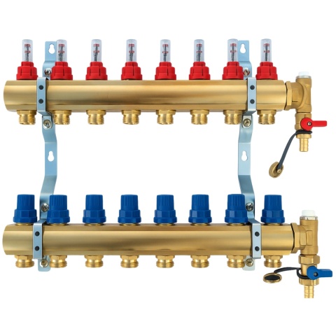 5-obwodowy rozdzielacz do ogrzewania podłogowego TWEETOP OPTIMUM 5-obwodowy rozdzielacz do ogrzewania podłogowego TWEETOP OPTIMUM