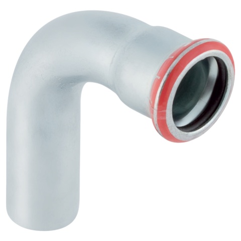 Kolano jednokielichowe Geberit Mapress C-Stahl d22 90°