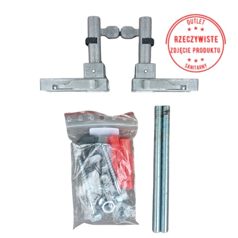 Mocowanie ścienne z szybką regulacją głębokości i blokadą gwintu TECE Mocowanie ścienne z szybką regulacją głębokości i blokadą gwintu TECE