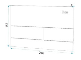 PRZYCISK DO STELAŻA PODTYNKOWEGO T GLASS BLACK