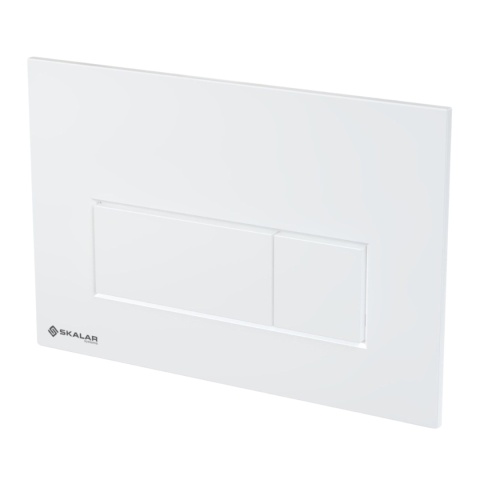 Przycisk do WC ALCA SKALAR BIAŁY cienki kompatybilny ze wszystkimi stelażami Alca plastikowy Przycisk do WC ALCA SKALAR BIAŁY cienki kompatybilny ze wszystkimi stelażami Alca plastikowy