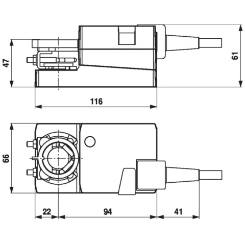Siłownik ON/OFF do przepustnic BELIMO LM230A Siłownik ON/OFF do przepustnic BELIMO LM230A
