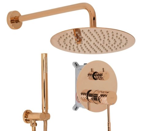 ZESTAW NATRYSKOWY PODTY LUNGO DIAMOND MIEDŹ + BOX ZESTAW NATRYSKOWY PODTY LUNGO DIAMOND MIEDŹ + BOX