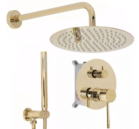 ZESTAW NATRYSKOWY PODTY LUNGO DIAMOND ZŁOTY + BOX ZESTAW NATRYSKOWY PODTY LUNGO DIAMOND ZŁOTY + BOX