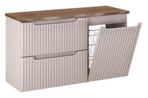 Zestaw meblowy NOVA CASHMERE 100cm z blatem i szafką z koszem na pranie Zestaw meblowy NOVA CASHMERE 100cm z blatem i szafką z koszem na pranie