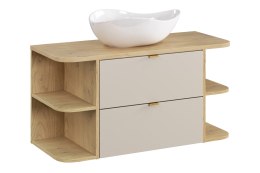 Zestaw meblowy Dalia Cashmere 100cm z blatem i umywalką nablatową Cloud