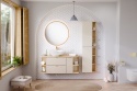 Zestaw meblowy Dalia Cashmere 100cm z blatem i umywalką nablatową Cloud