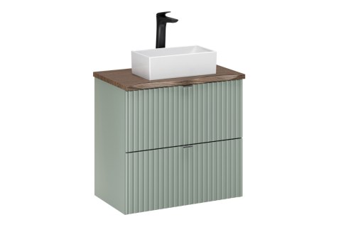 Zestaw meblowy Line Reed Green 60cm z blatem, umywalką nablatową Gaja oraz baterią Zestaw meblowy Line Reed Green 60cm z blatem, umywalką nablatową Gaja oraz baterią