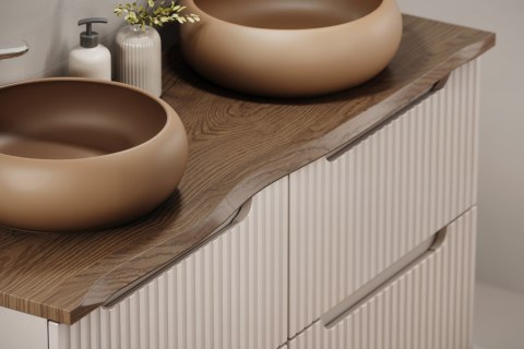 Zestaw meblowy Line Reed Green 60cm z blatem, umywalką nablatową Gaja oraz baterią Zestaw meblowy Line Reed Green 60cm z blatem, umywalką nablatową Gaja oraz baterią