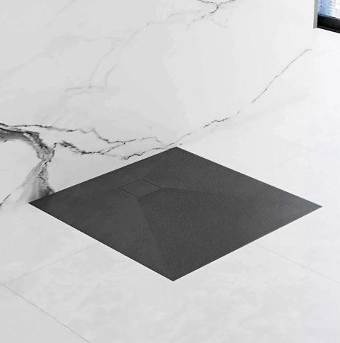 BRODZIK MAGNUM BLACK 80x100 + SYFON