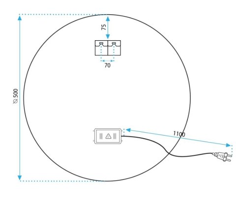 LUSTRO P11240 LED BAS 60cm