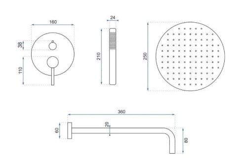ZESTAW NATR PODTYNKOWY LUNGO GRIP MIEDŹ SZCZ + BOX ZESTAW NATR PODTYNKOWY LUNGO GRIP MIEDŹ SZCZ + BOX