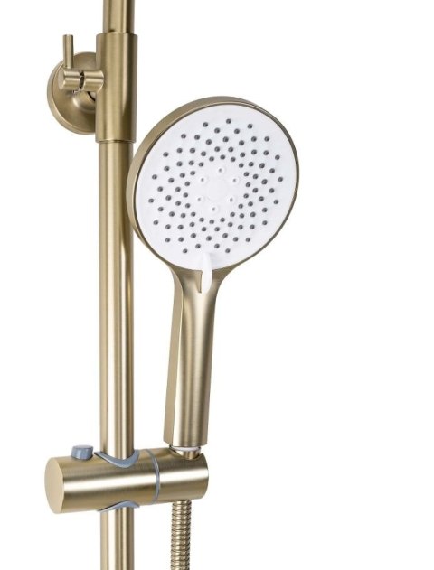 ZESTAW NATRYSKOWY DROP ZŁOTY SZCZOTKOWANY ZESTAW NATRYSKOWY DROP ZŁOTY SZCZOTKOWANY