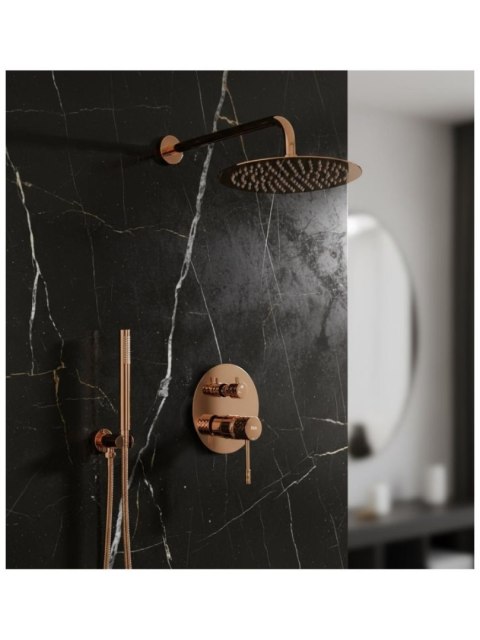 ZESTAW NATRYSKOWY PODTY LUNGO DIAMOND MIEDŹ + BOX ZESTAW NATRYSKOWY PODTY LUNGO DIAMOND MIEDŹ + BOX