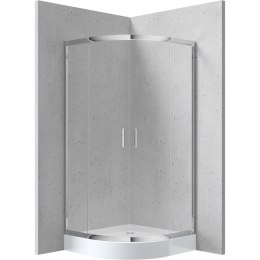 Kabina prysznicowa półokrągła 80x80 cm