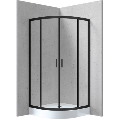 Kabina prysznicowa półokrągła 80x80 cm