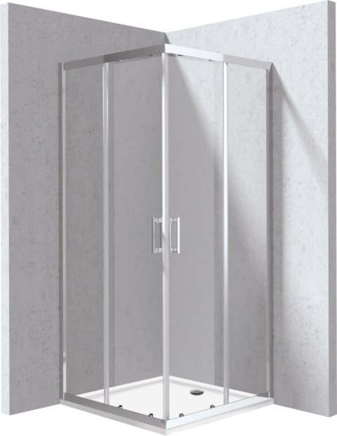 Kabina prysznicowa z brodzikiem kwadratowa 90x90 cm