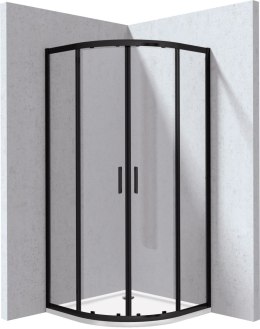 Kabina prysznicowa z brodzikiem półokrągła 80 cm