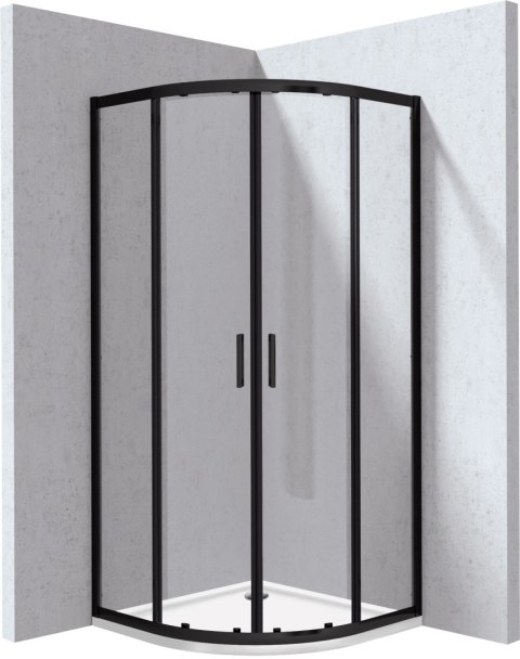 Kabina prysznicowa z brodzikiem półokrągła 90 cm