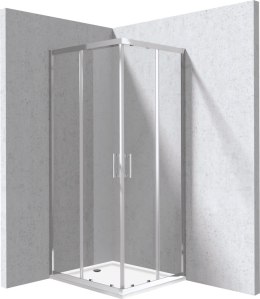Kabina prysznicowa z brodzikiem prostokątna 80x90 cm