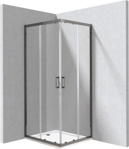 Kabina prysznicowa z brodzikiem prostokątna 80x90 cm
