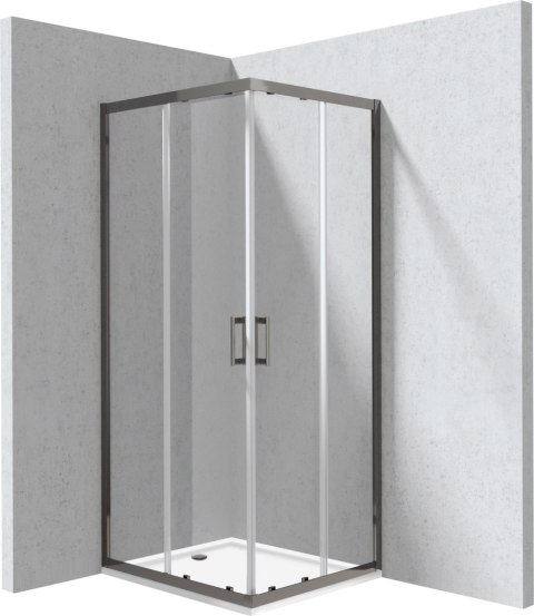 Kabina prysznicowa z brodzikiem prostokątna 80x90 cm