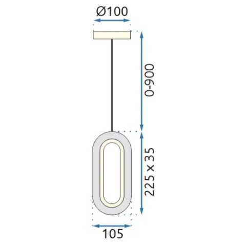Lampa wisząca kryształowa LED G113-1CP złota