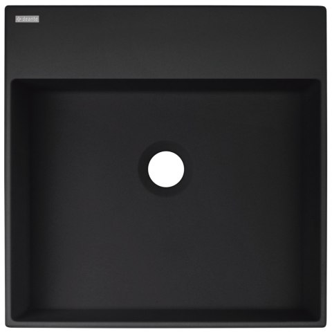 Umywalka granitowa nablatowa z miejscem na baterię - 400x400 mm