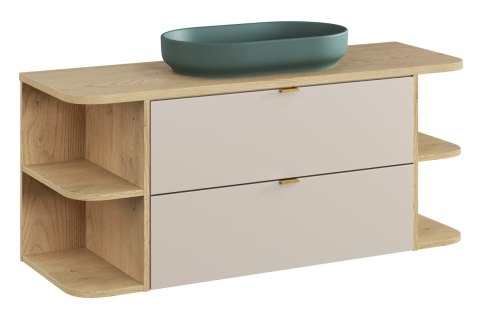 Zestaw meblowy 120cm z blatem i umywalką nablatową River