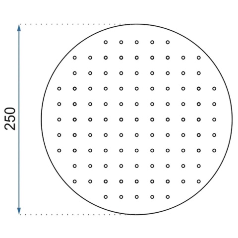 Deszczownica okrągła złota REA 25 cm