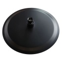 Deszczownica okrągła czarna matowa REA 25 cm