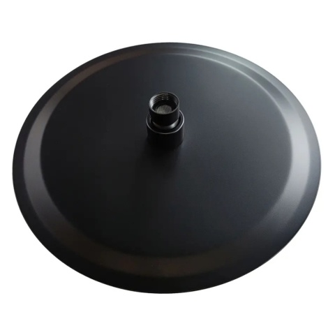 Deszczownica okrągła czarna matowa REA 25 cm