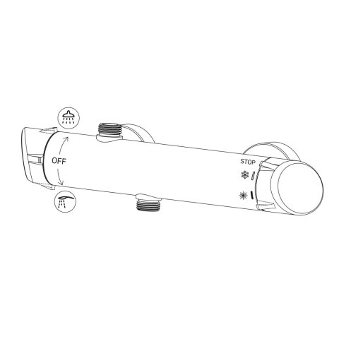 Deszczownica z baterią prysznicową