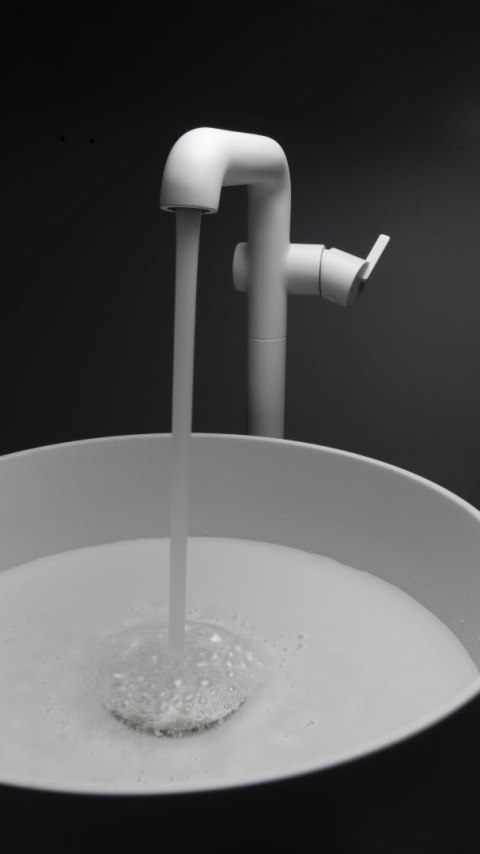 Umywalka granitowa nablatowa