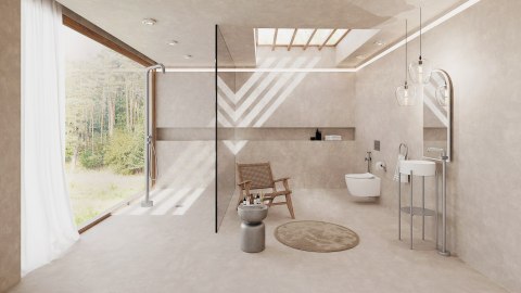 Umywalka granitowa nablatowa