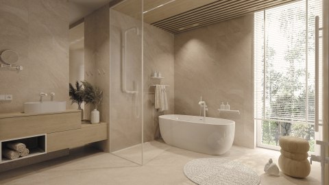 Umywalka granitowa nablatowa