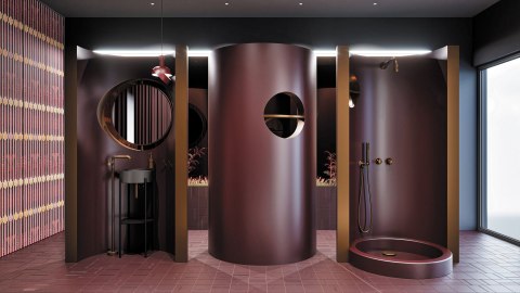 Umywalka granitowa nablatowa