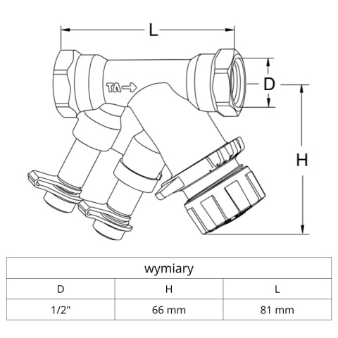Zawór równoważący do małych odbiorników końcowych IMI DN15