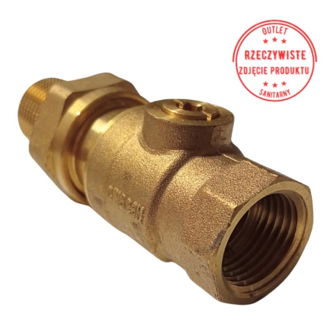 Złączki do MTCV z zaworami odcinającymi pod klucz imbusowy 5 mm DN15 PN10 (2 szt. w opakowaniu)