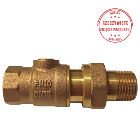 Złączki do MTCV z zaworami odcinającymi pod klucz imbusowy 5 mm DN15 PN10 (2 szt. w opakowaniu)