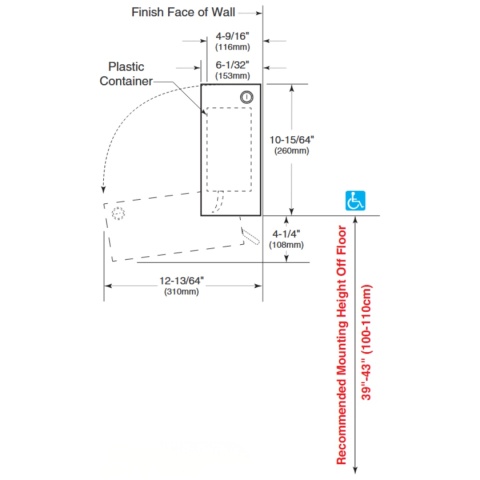 Dozownik ze stali nierdzewnej do mydła w płynie BOBRICK B-26607 500 ml