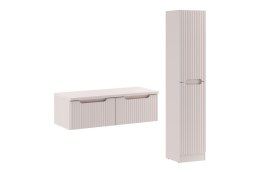 Zestaw meblowy 100cm z blatem i szafką wysoką, Nova Cashmere