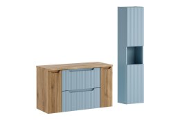 Zestaw meblowy 100cm z blatem i szafką wysoką NOVA DENIM