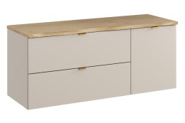 Zestaw meblowy 120cm z blatem i szafką z koszem na pranie, Dalia Cashmere