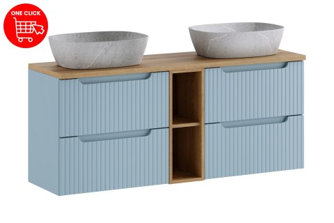 Zestaw meblowy 140cm z blatem i umywalką nablatową Anna