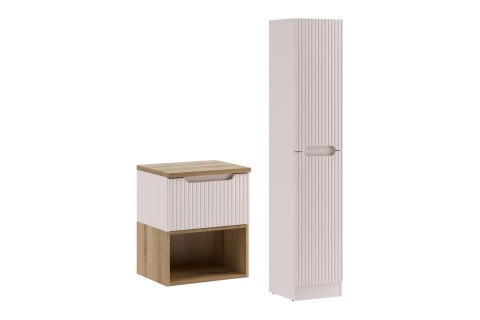 Zestaw meblowy 50cm z blatem i szafką wysoką