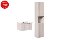 Zestaw meblowy 50cm z umywalką meblową Sky i szafką wysoką